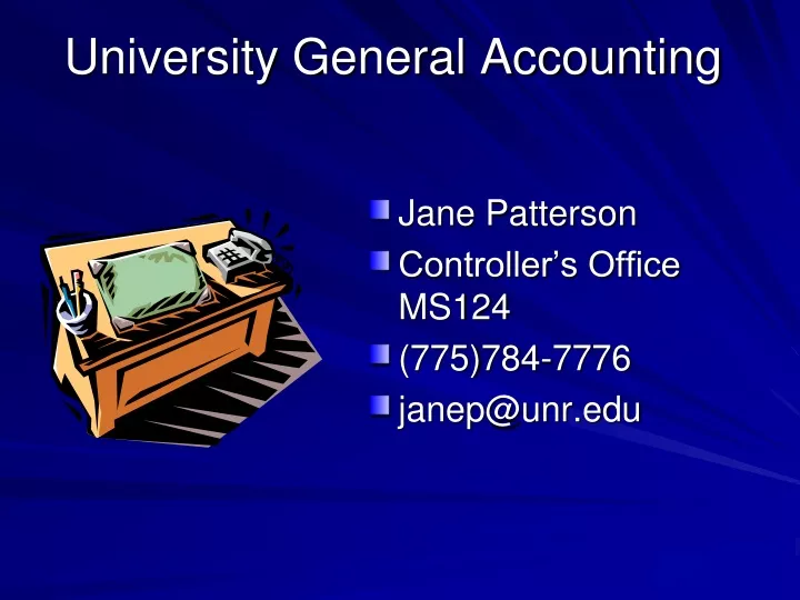 university general accounting