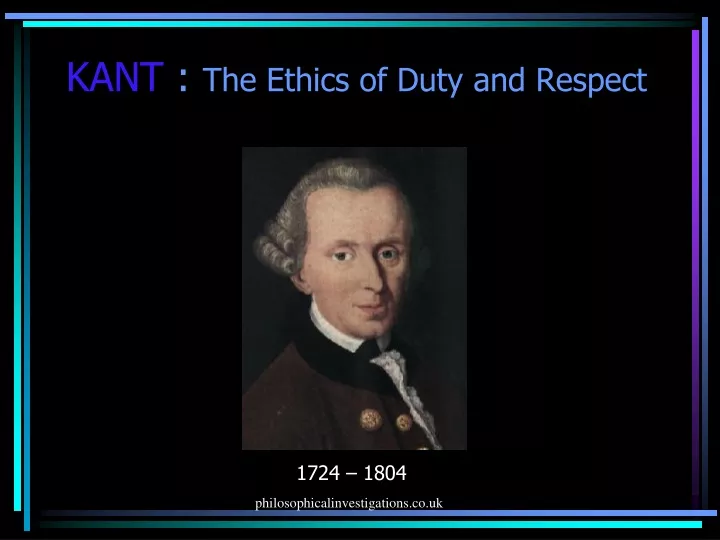 kant the ethics of duty and respect