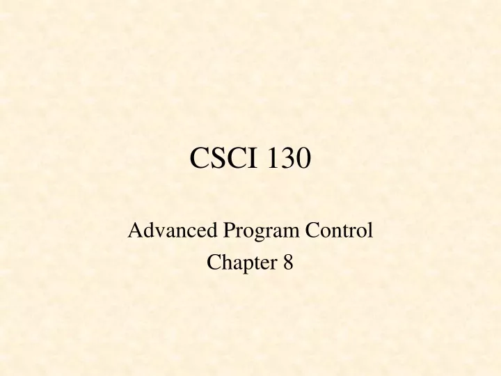 csci 130