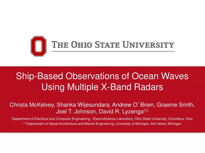 ship based observations of ocean waves using