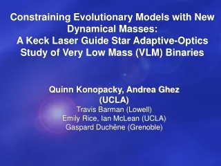 Constraining Evolutionary Models with New Dynamical Masses: