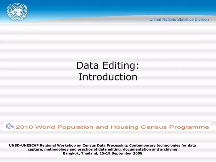 data editing introduction