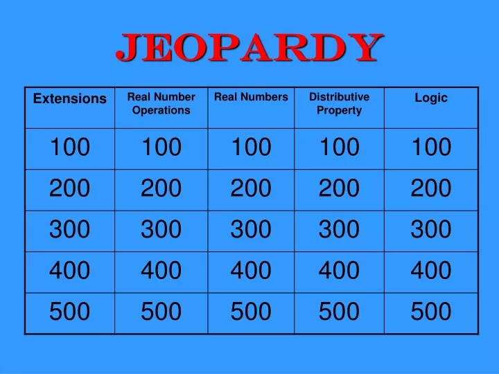 jeopardy