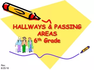 HALLWAYS &amp; PASSING AREAS 6 th  Grade