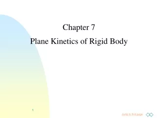 Chapter 7    Plane Kinetics of Rigid Body
