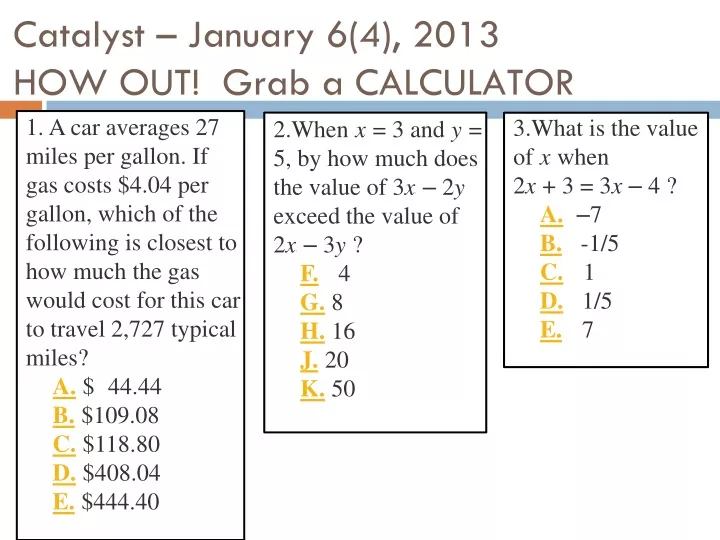 catalyst january 6 4 2013 how out grab a calculator