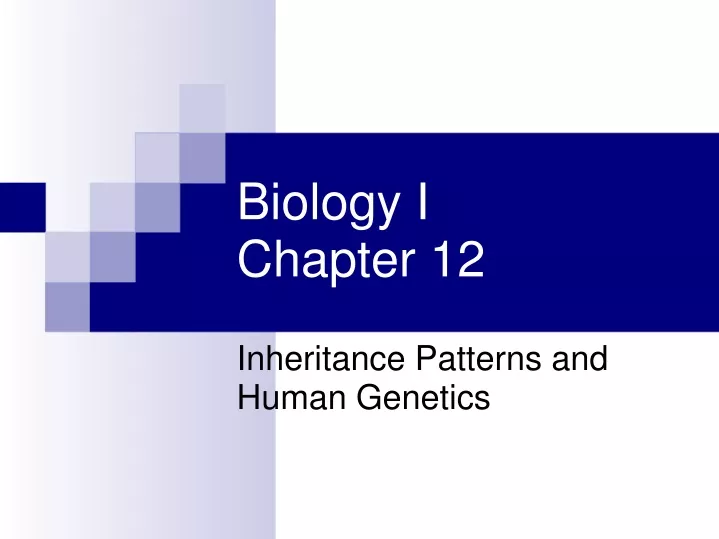 biology i chapter 12
