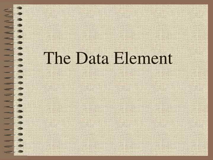 the data element