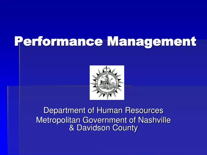 performance management