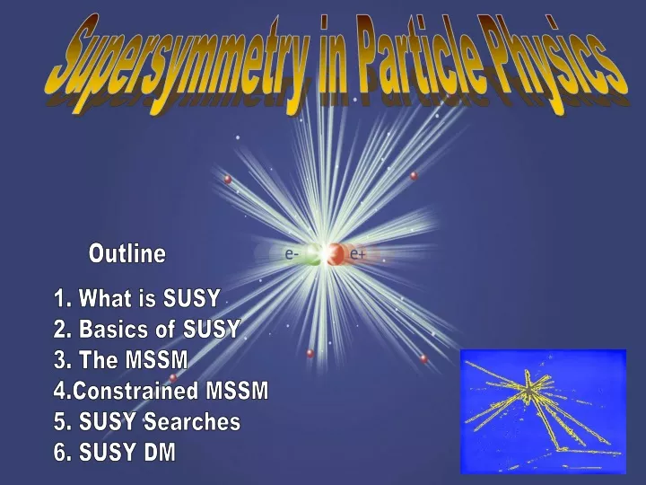 supersymmetry in particle physics