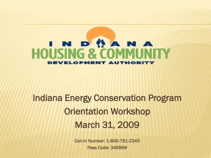 indiana energy conservation program orientation