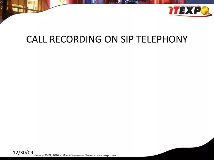 call recording on sip telephony