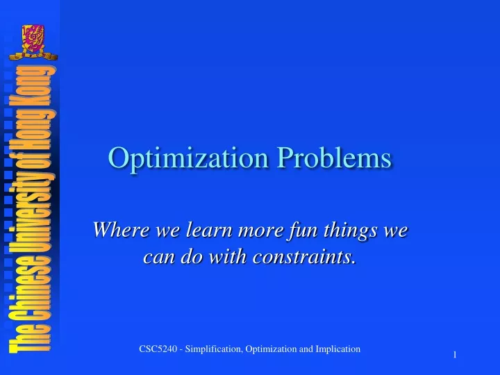 optimization problems