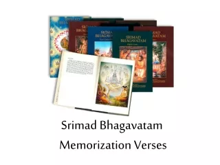 Srimad Bhagavatam  Memorization Verses