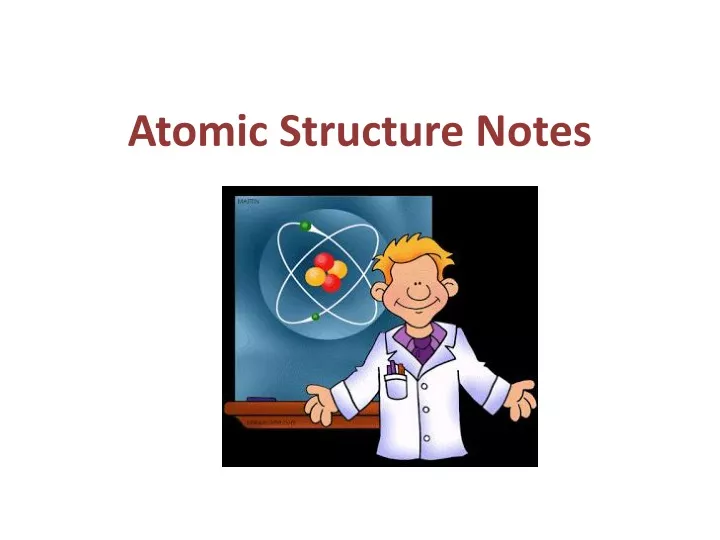 atomic structure notes