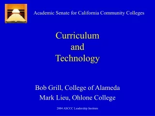 Curriculum  and Technology