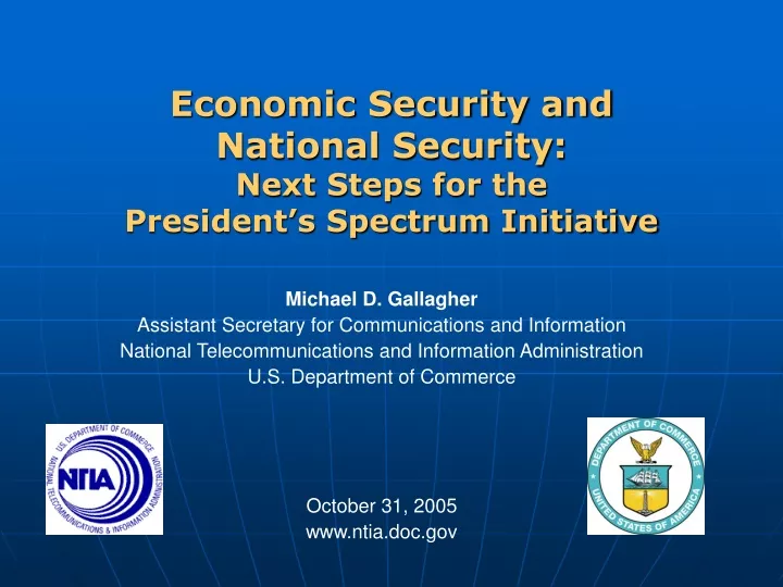economic security and national security next steps for the president s spectrum initiative