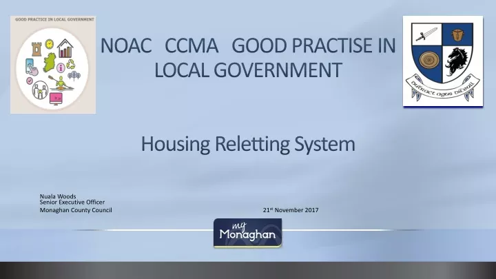 noac ccma good practise in local government housing reletting system