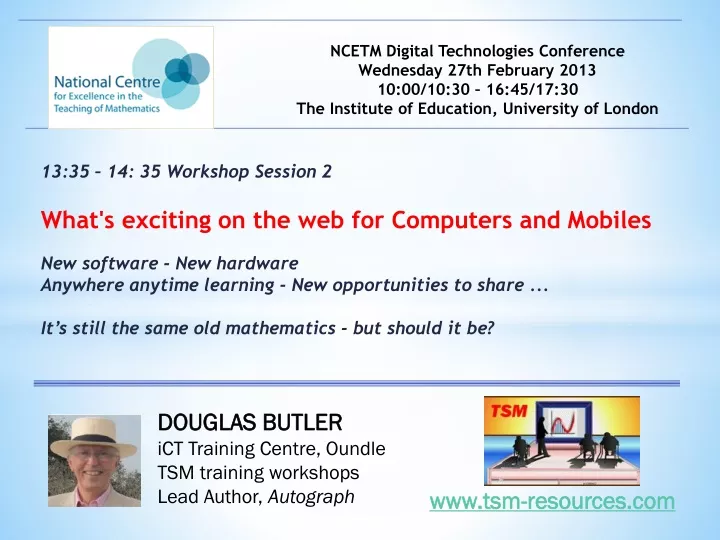 ncetm digital technologies conference wednesday