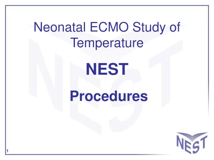 neonatal ecmo study of temperature