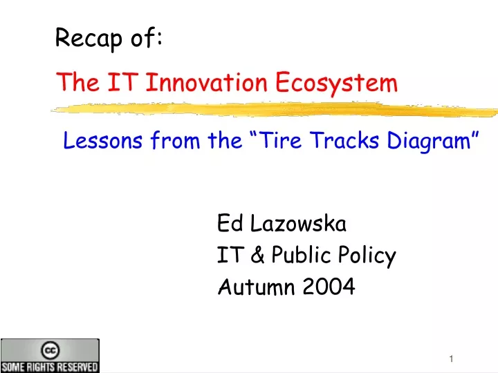 recap of the it innovation ecosystem