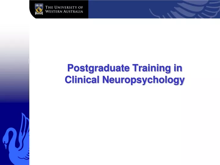 postgraduate training in clinical neuropsychology