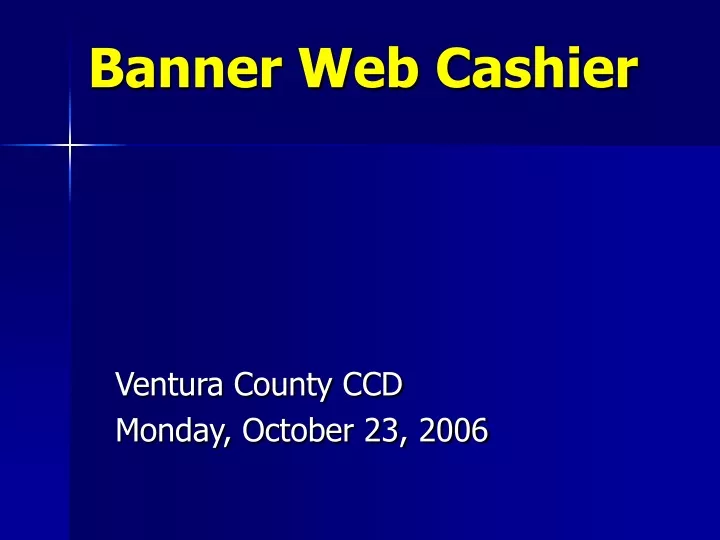 banner web cashier