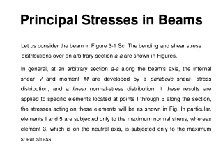Principal Stresses in Beams