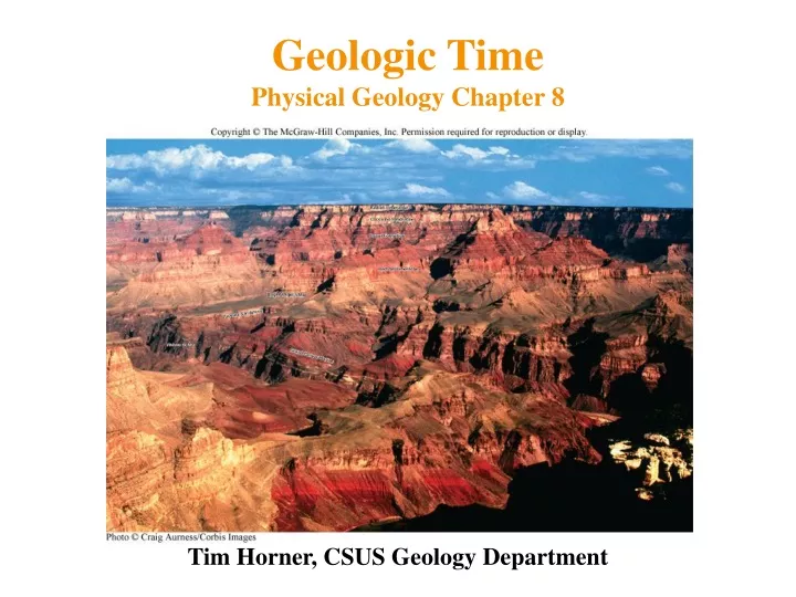 geologic time physical geology chapter 8