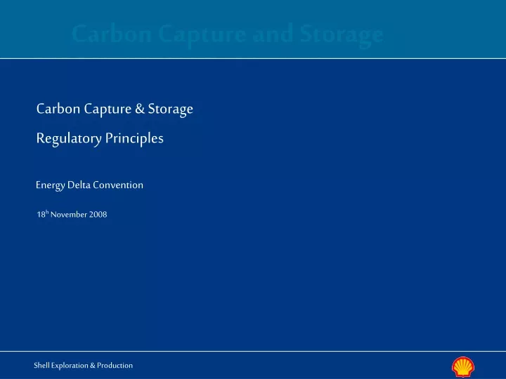 carbon capture storage regulatory principles