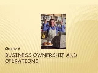 Business Ownership and operations