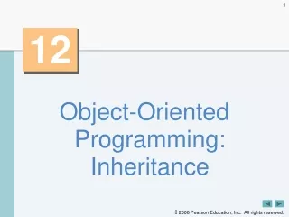 Object-Oriented Programming: Inheritance