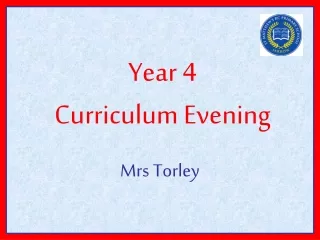 Year 4 Curriculum Evening