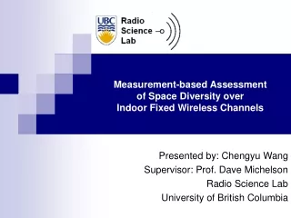 Measurement-based Assessment  of Space Diversity over  Indoor Fixed Wireless Channels