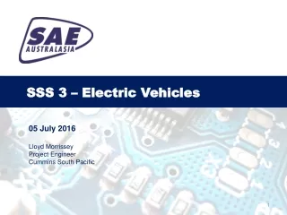 SSS 3 – Electric Vehicles