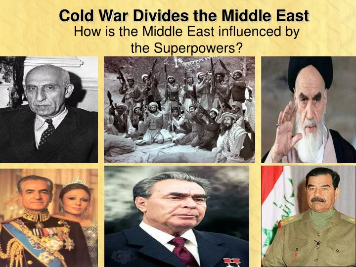 cold war divides the middle east