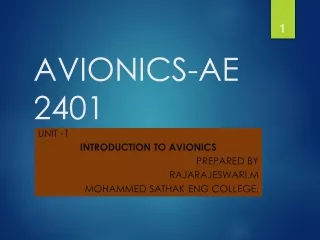 AVIONICS-AE 2401