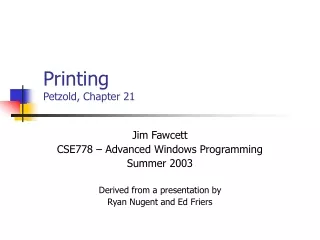Printing Petzold, Chapter 21