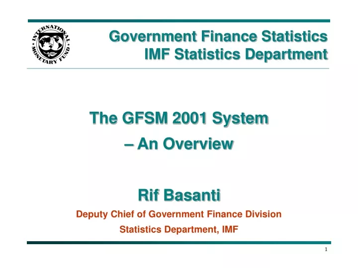 government finance statistics imf statistics department