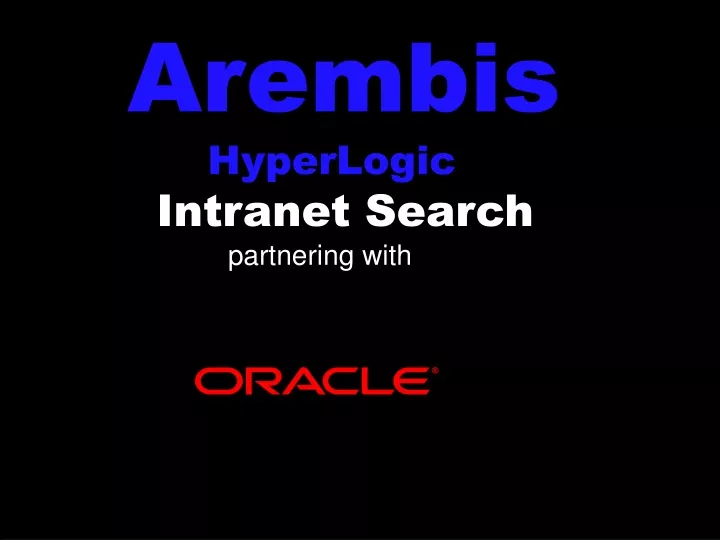 arembis hyperlogic intranet search partnering with