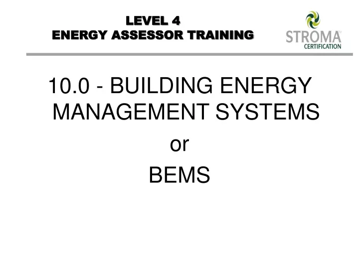 level 4 energy assessor training