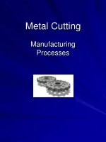 Metal Cutting Manufacturing Processes Overview - slide 1
