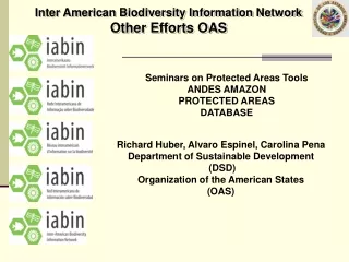 Inter American Biodiversity Information Network Other Efforts OAS