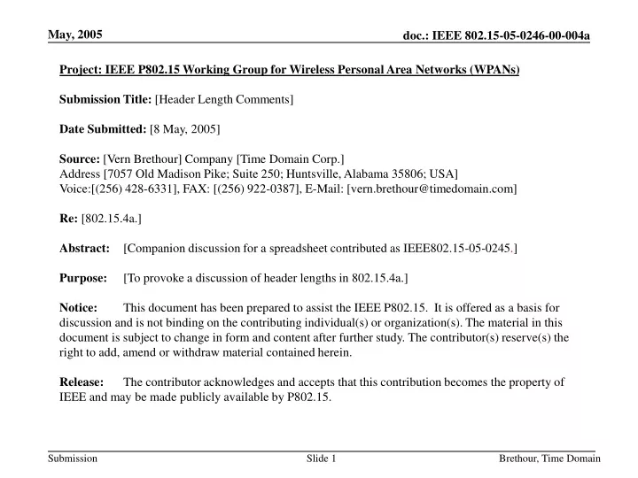 project ieee p802 15 working group for wireless