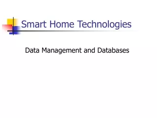 Smart Home Technologies