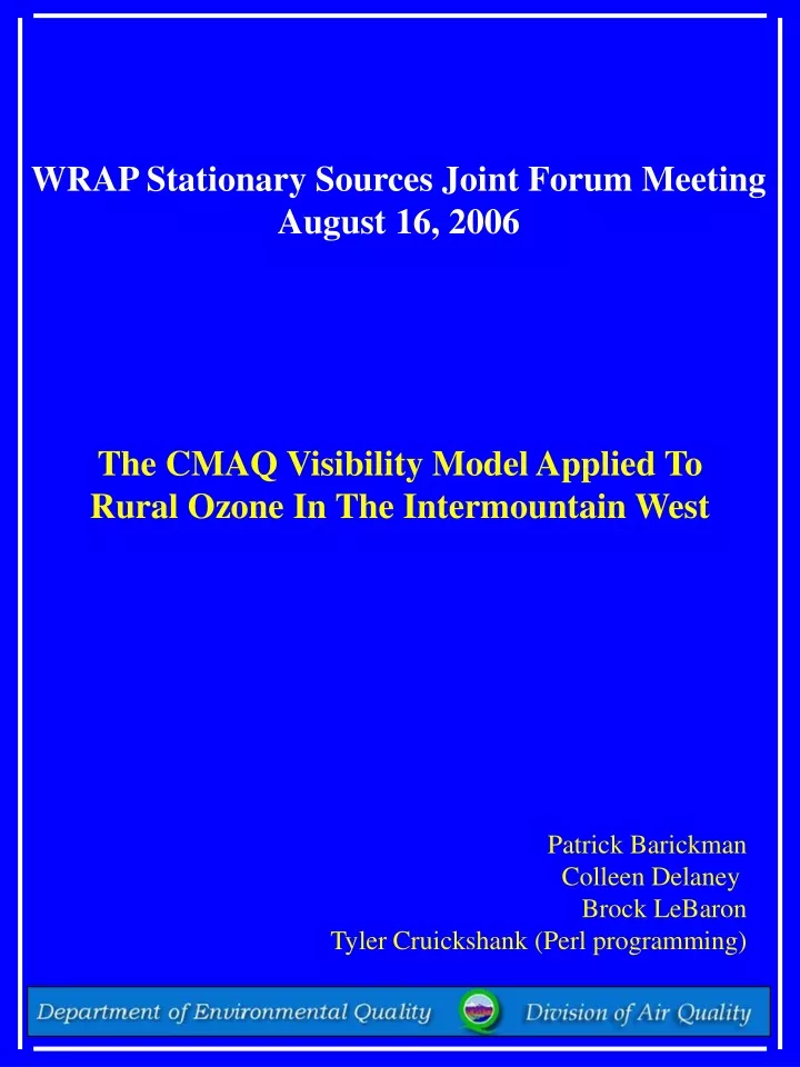 wrap stationary sources joint forum meeting