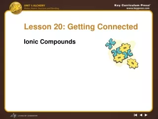 Lesson 20: Getting Connected