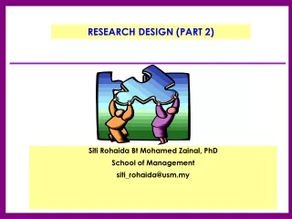 RESEARCH DESIGN (PART 2)