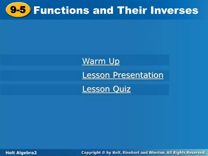 functions and their inverses