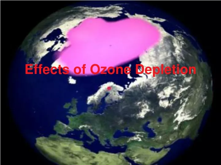 effects of ozone depletion